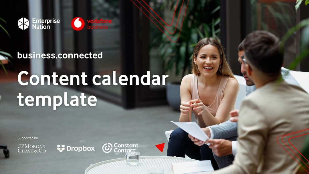 Content calendar template