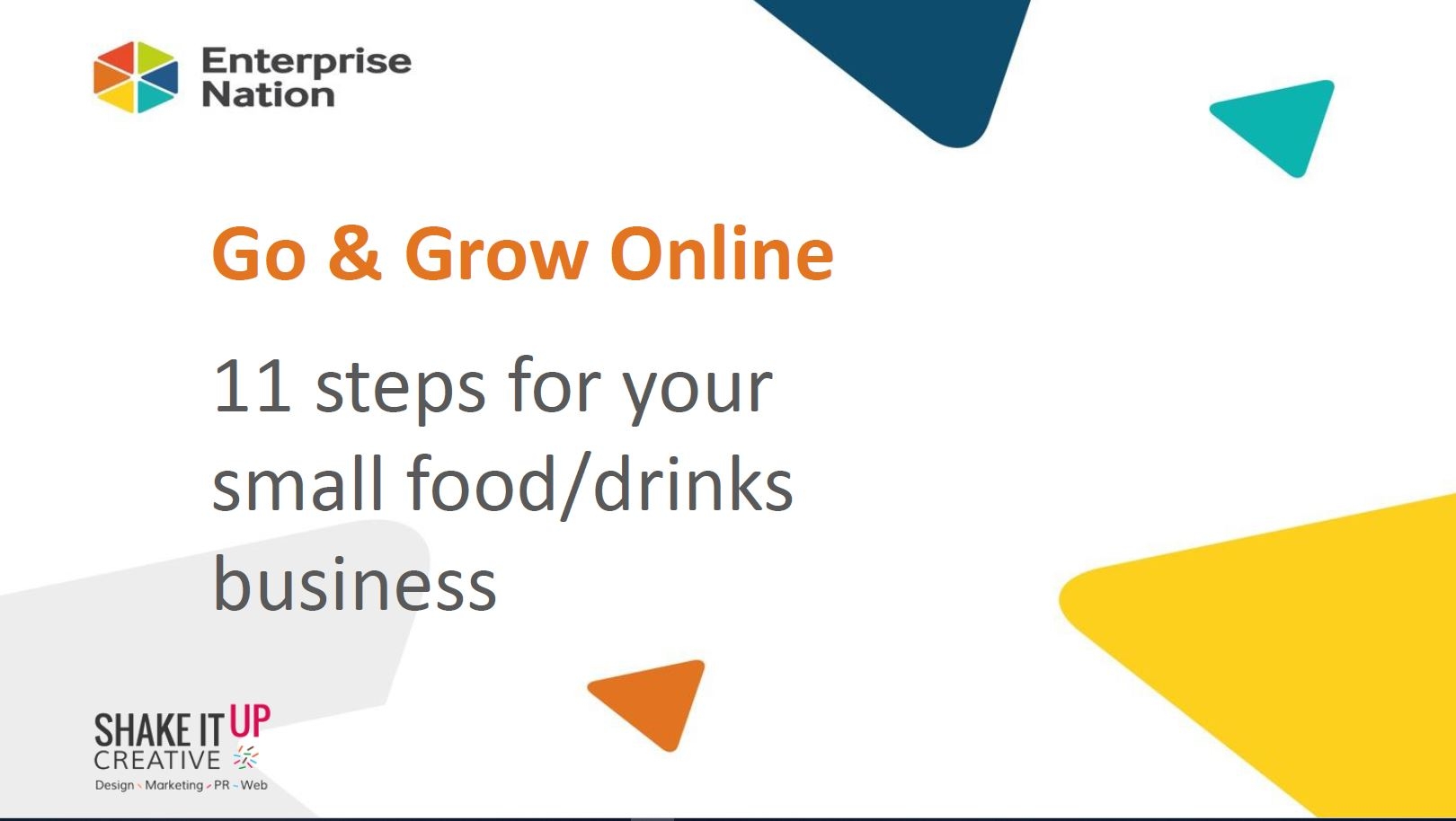 Growing your food and drink business online