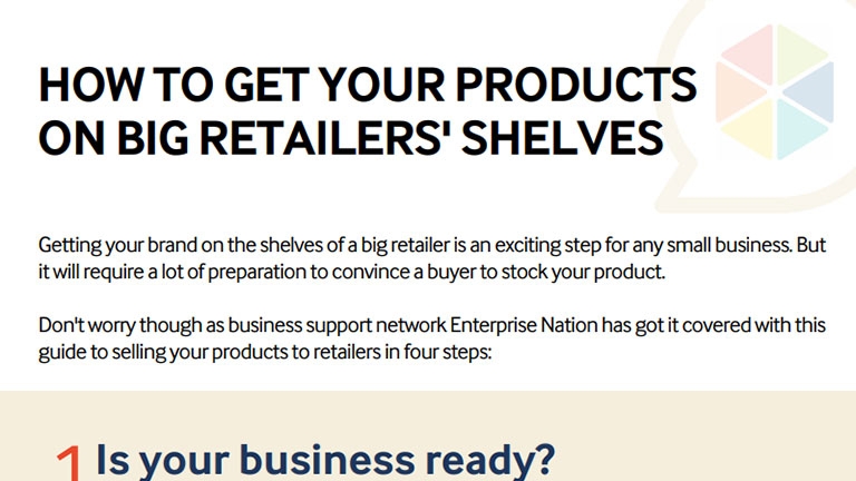 How to get your products on big retailers shelves