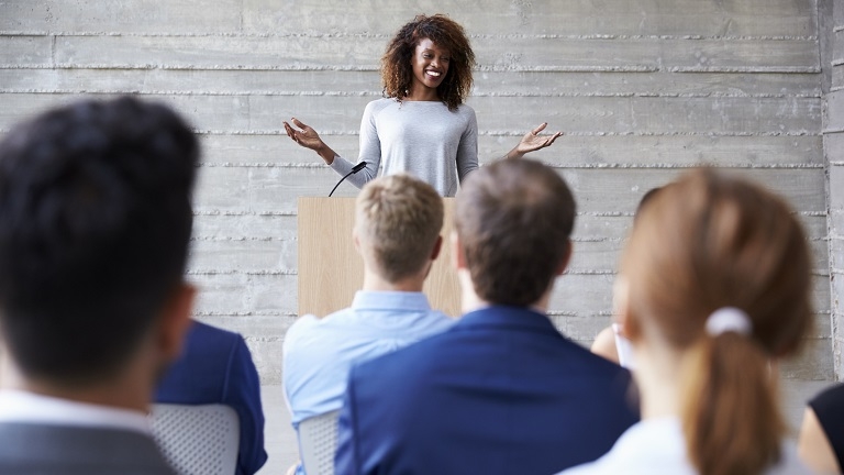 Advice for young entrepreneurs: Master public speaking and attract more clients