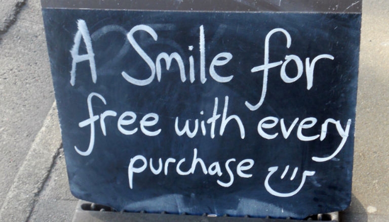 Make friends with customers on social media with a 'smile'