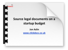 Sourcing legal documents for startups